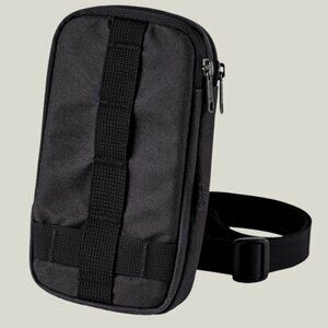 Wotancraft Armor 12 crossbody dual compartment zip pouch black canvas